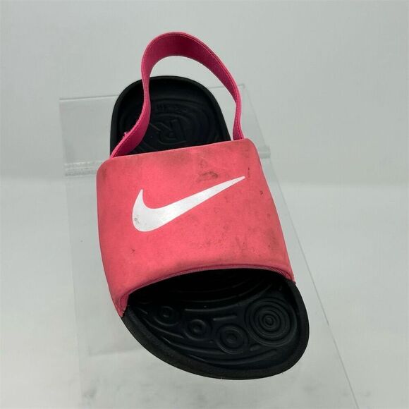 Nike Baby Toddler Kawa Slide Slingback Sandals Pink Size 10C Casual Shoes Summer - Picture 2 of 11